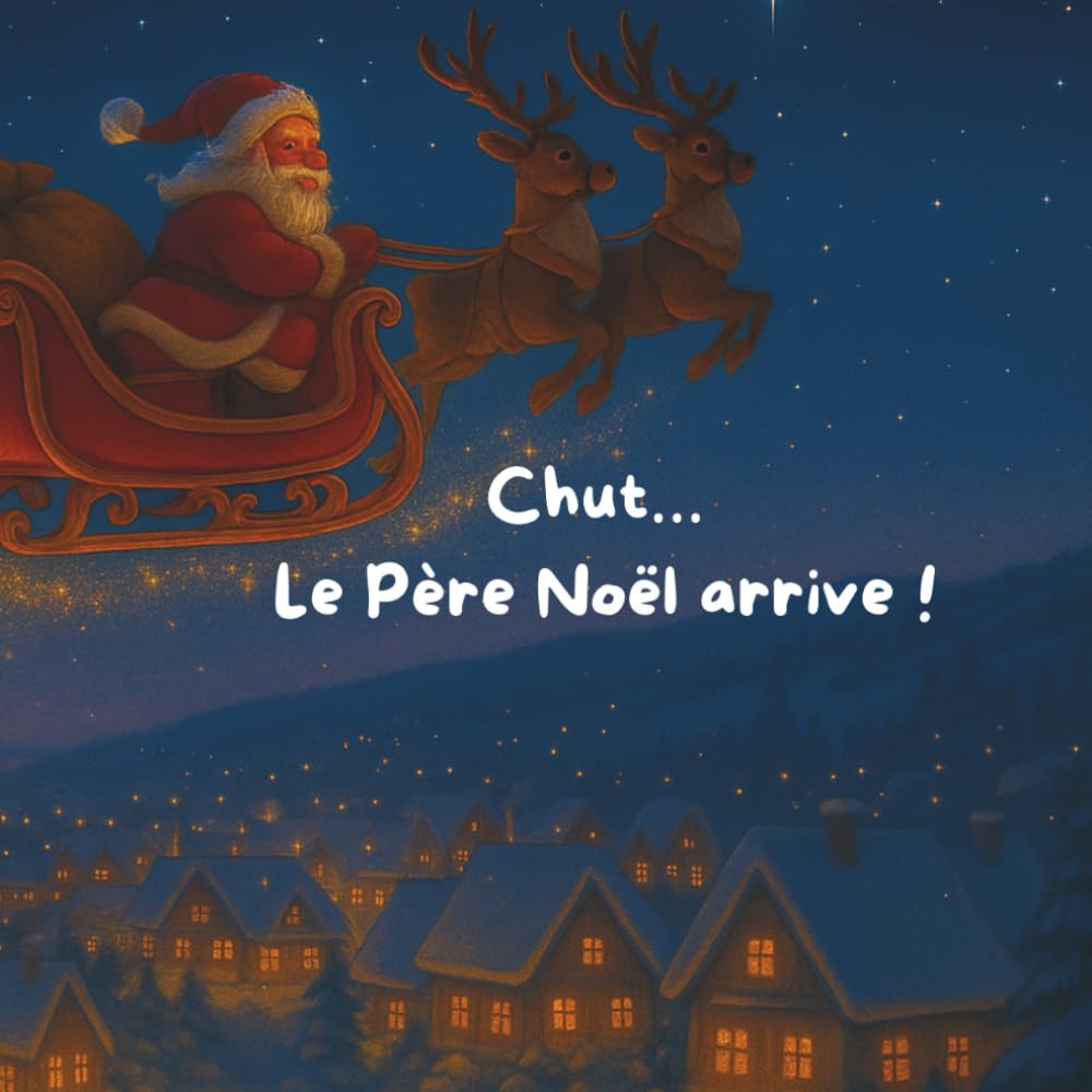 Chut… le Père Noël arrive !: Une histoire courte et apaisante pour les tout-petits, dès le plus jeune âge, parfait pour éveiller la magie chez bébé