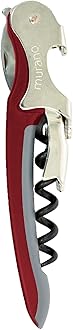 Franmara Soft-Touch Murano Two-Step Waiter Corkscrew with Nonstick Spiral (Burgundy)
