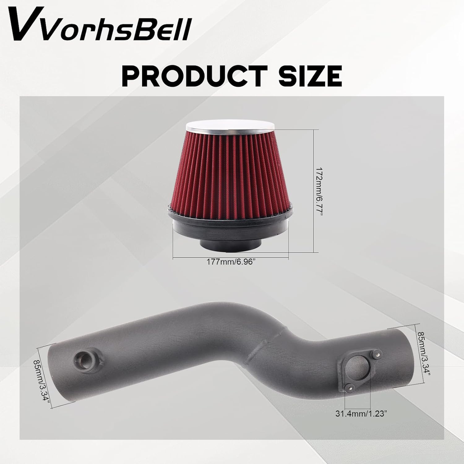 Cold Air Intake Compatible with Toyota Tacoma 2016-2023 V6 3.5 L Towing Performance & Acceleration