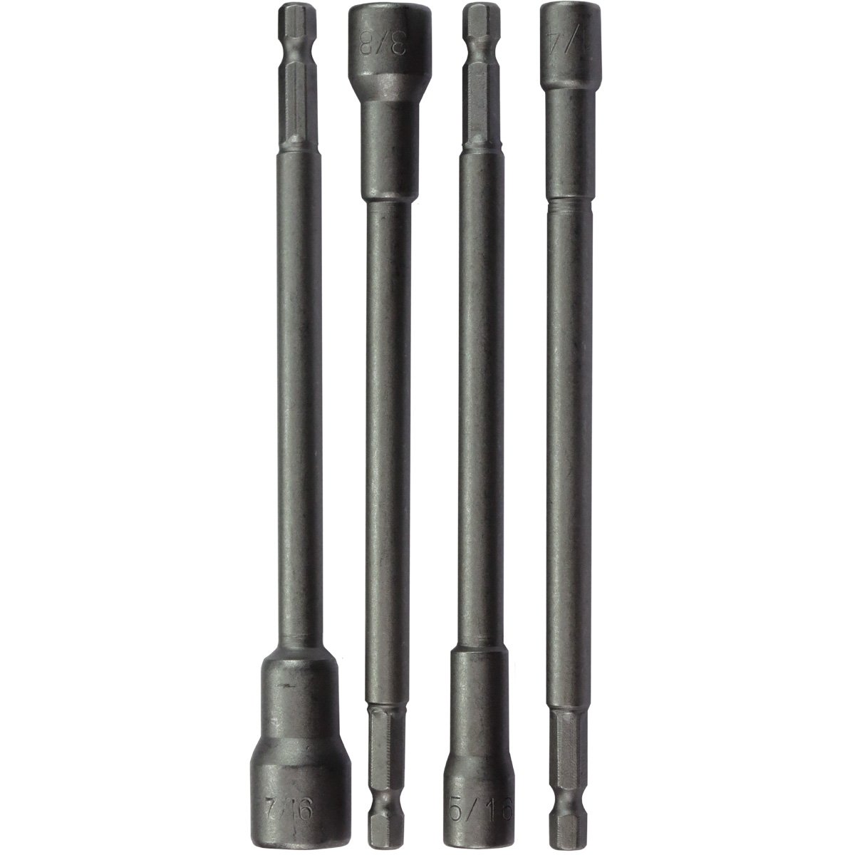 Snapklik.com : 123S6 4 Pc 6" Magnetic Nut Driver Set