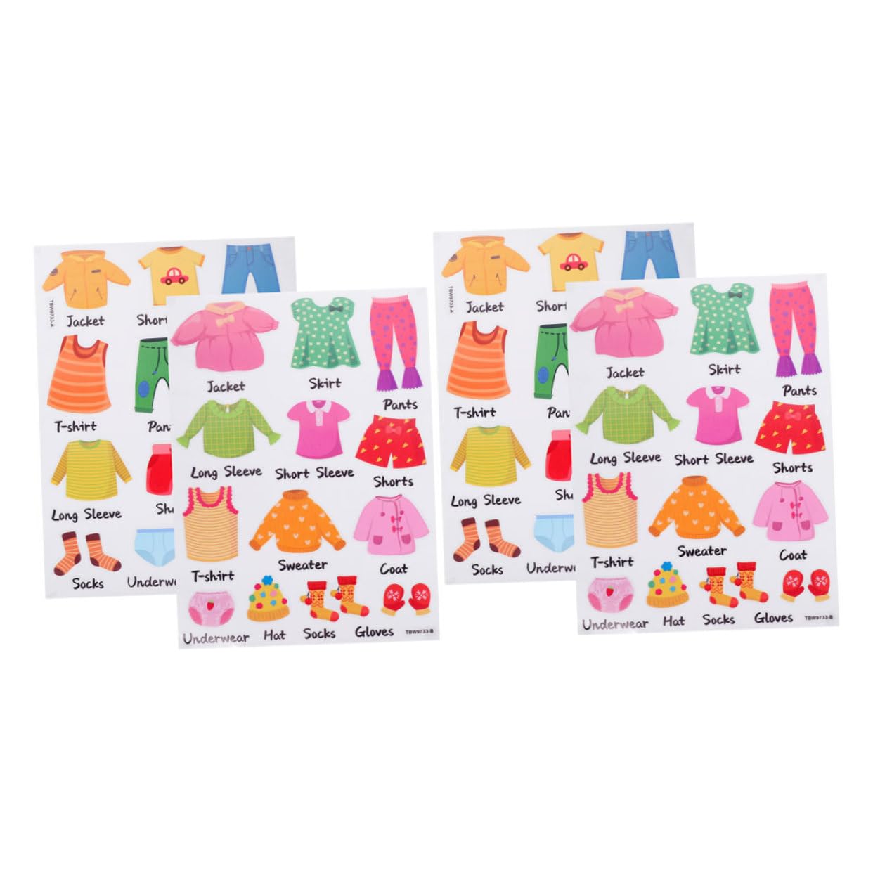 ifundom 8sets Adesivi Per Classificazione Abbigliamento Di Decorazioni Per Armadio Etichette Per Organizzazione Vestiti Resistente e Facile Da Leggere Per Stanza e Nursery