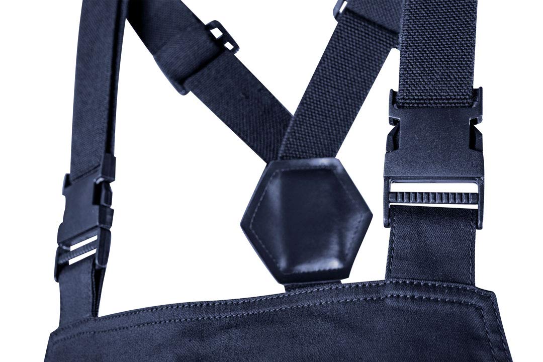 NEO TOOLS Salopette da lavoro da uomo, 60% cotone, 37% poliestere, 3% elastan 255 g/m2, taglie XS-3XL, tasche multifunzionali, elastico in vita e bretelle a Y con rinforzo