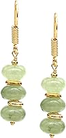 Vista 14 de Gempires Lightweight Beaded Earrings Handmade Gemstone Jewelry Hypoallergenic Gold Plated Dangling Earrings For Women