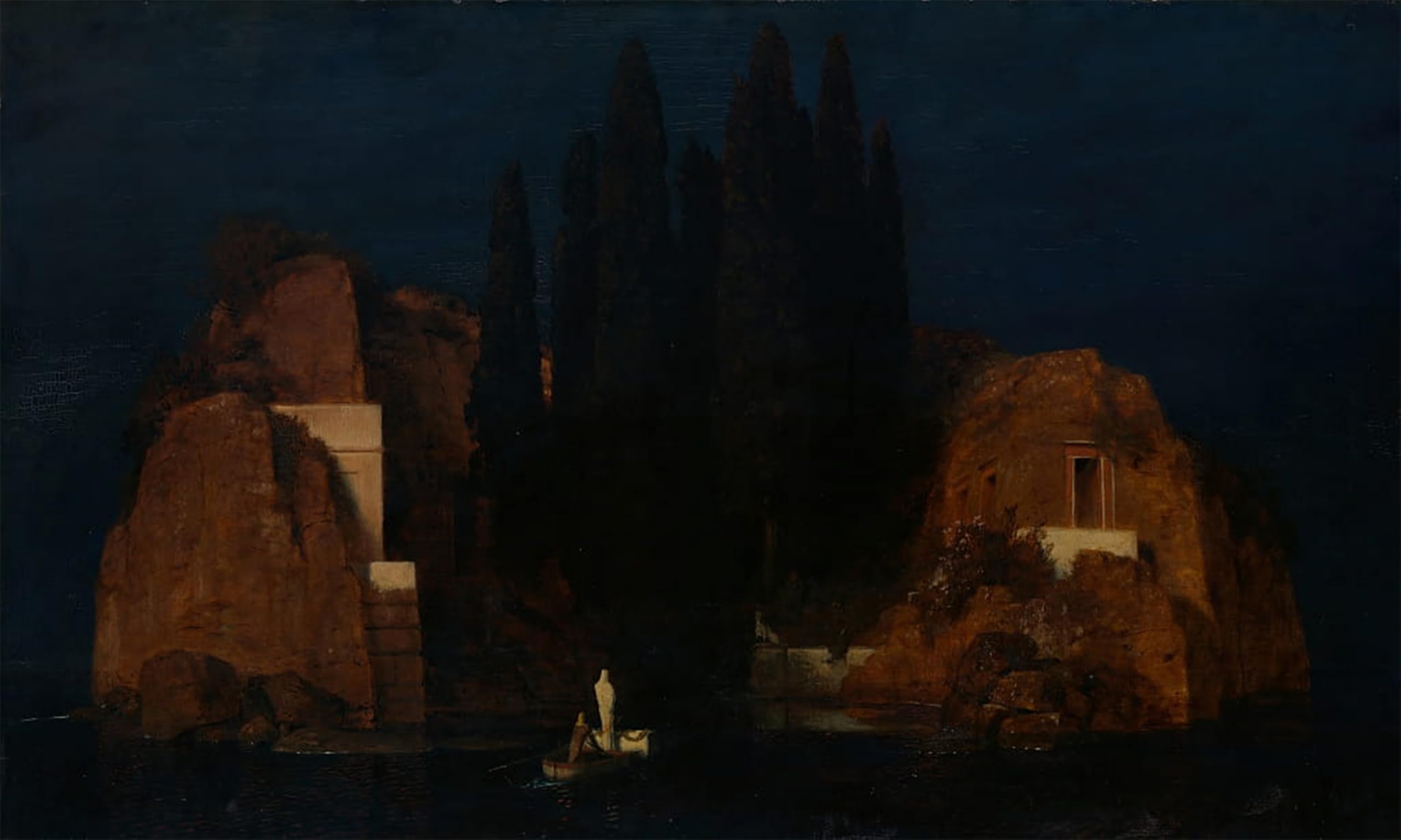 POSTERIIk Famous Animal Posters Vintage Picture Island of the Deadby Arnold Böcklin Modern Wall Decor for Home Decor 60x90cm
