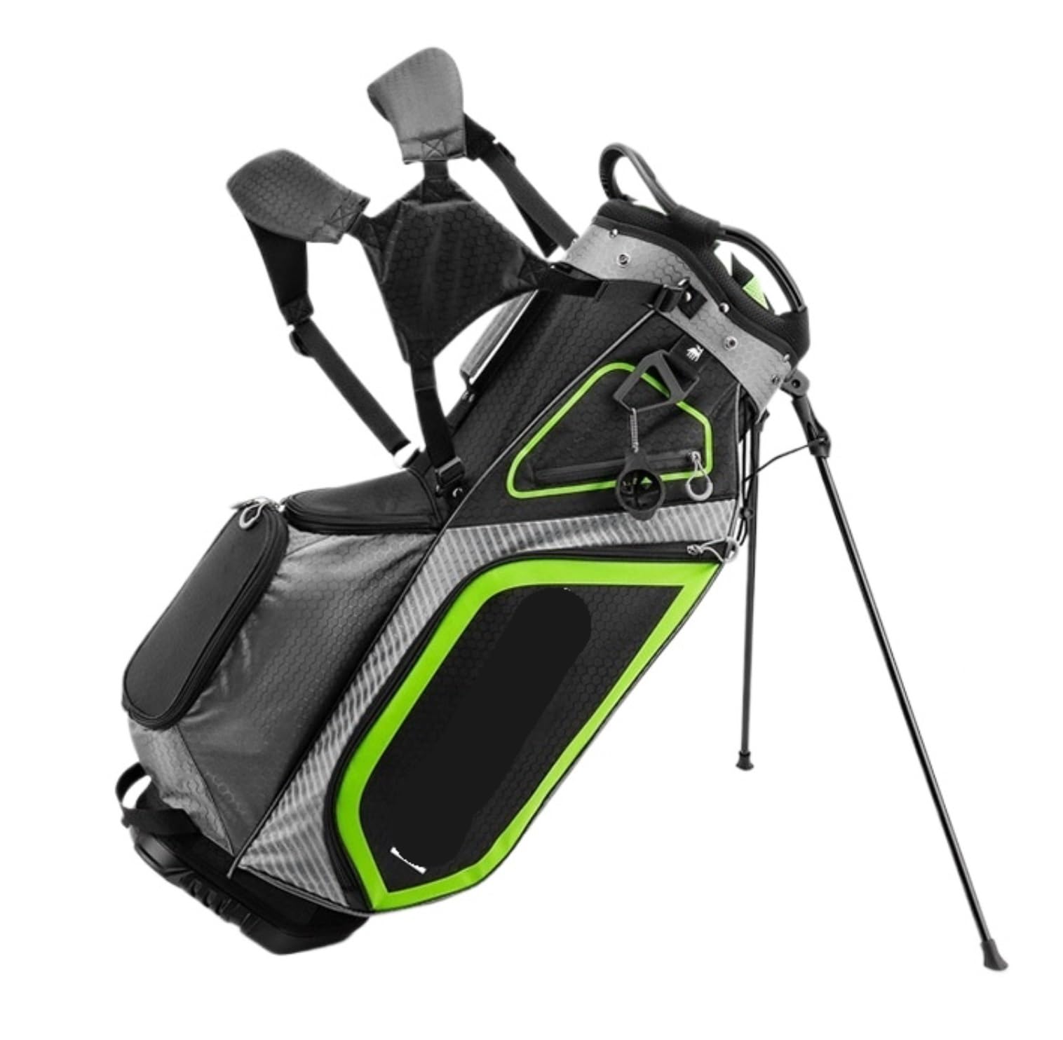 Supporto per Mazze da Golf per Garage Sacca da Golf con Divisori Superiori A 14 Vie, Ergonomica, Leggera, con Tracolla Organizer per Mazza da Golf