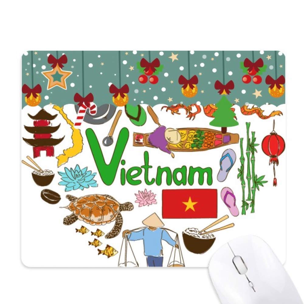 Alfombrilla para ratón de Vietnam con bandera, el regalo perfecto para amantes del país 5
