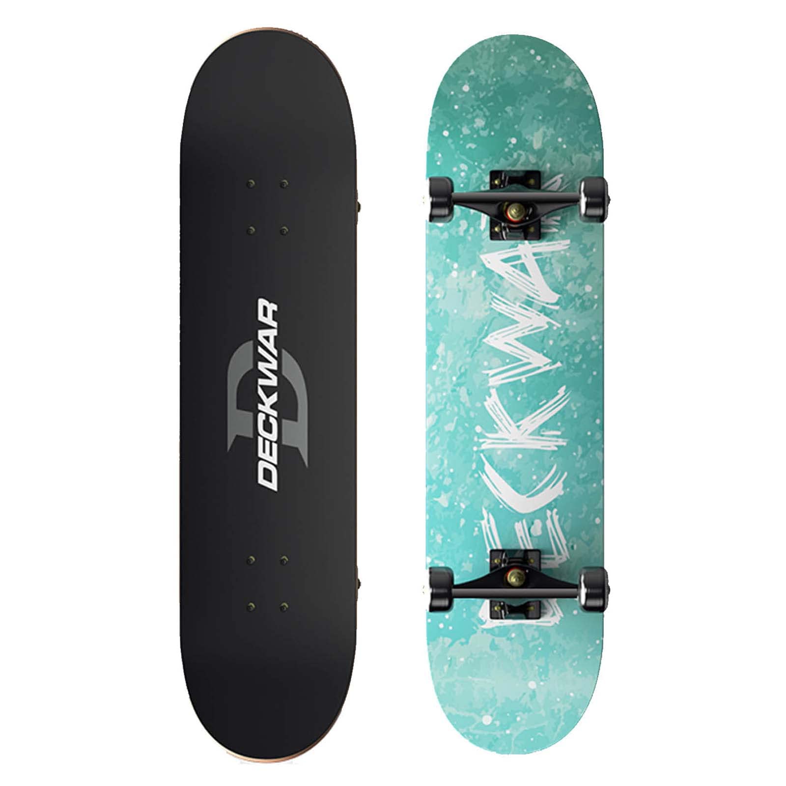 31 Inch Double Kick Complete Skateboard Outdoors Sports Standard Skateboards for Girls Boys Beginner Teens Girls Boys Kids