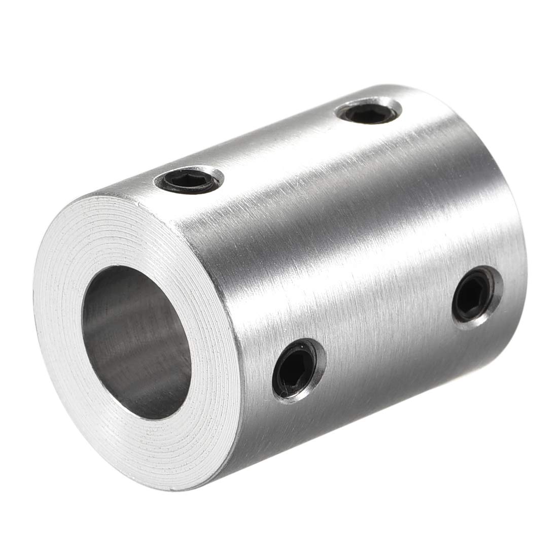sourcing map 10mm to 10mm Bore Rigid Coupling Set Screw L25XD20 Aluminum Alloy,Shaft Coupler Connector,Motor Accessories