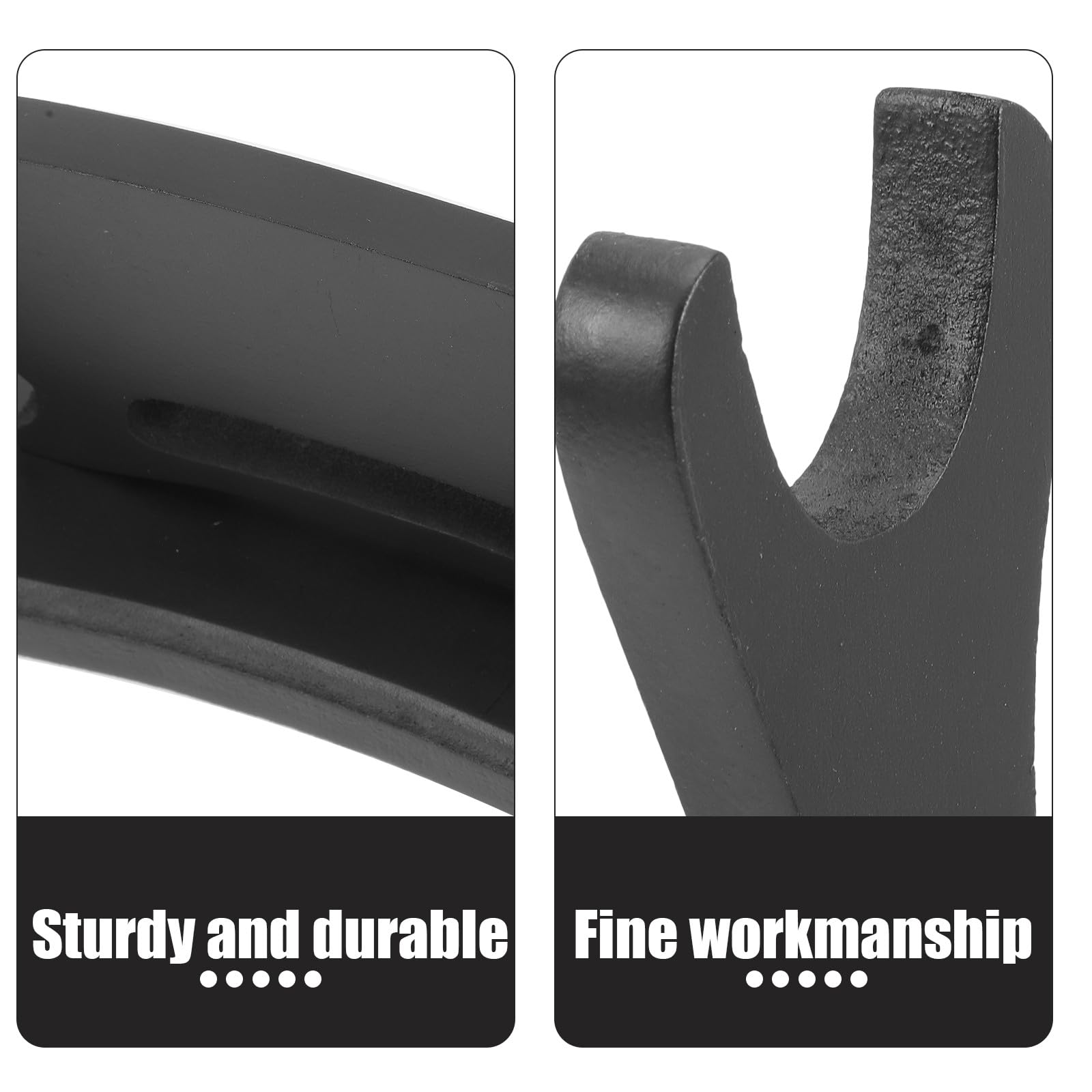 ifundom Soporte de Espada de Madera Negro para Exhibición y Almacenamiento | Tablero de Densidad, Estilo Simple y Bonito, Base Estable, Uso para Flauta y Bambú