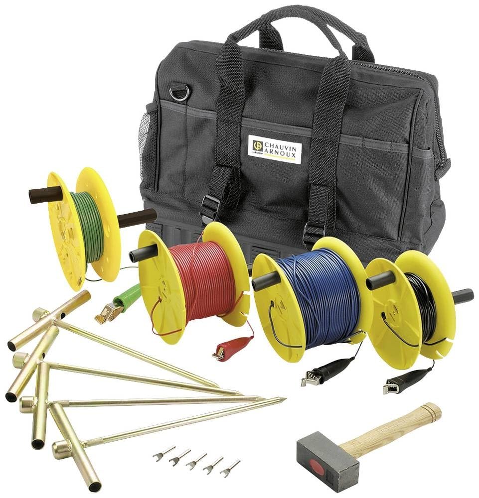 Chauvin Arnoux P01102040 Test Equipment Terra Resistività/Kit, 50 M, Standard 2 M X 50 M E 2 M X 30 M Bobine-image