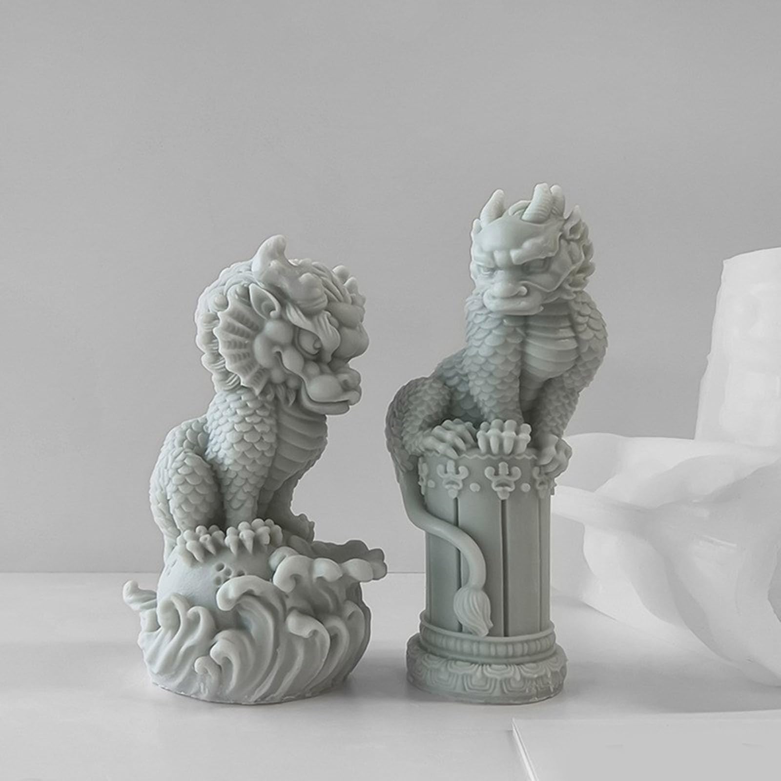 Moldes de silicona para manualidades, moldes con forma de animal, textura de silicona para hacer a mano, molde de resina para manualidades