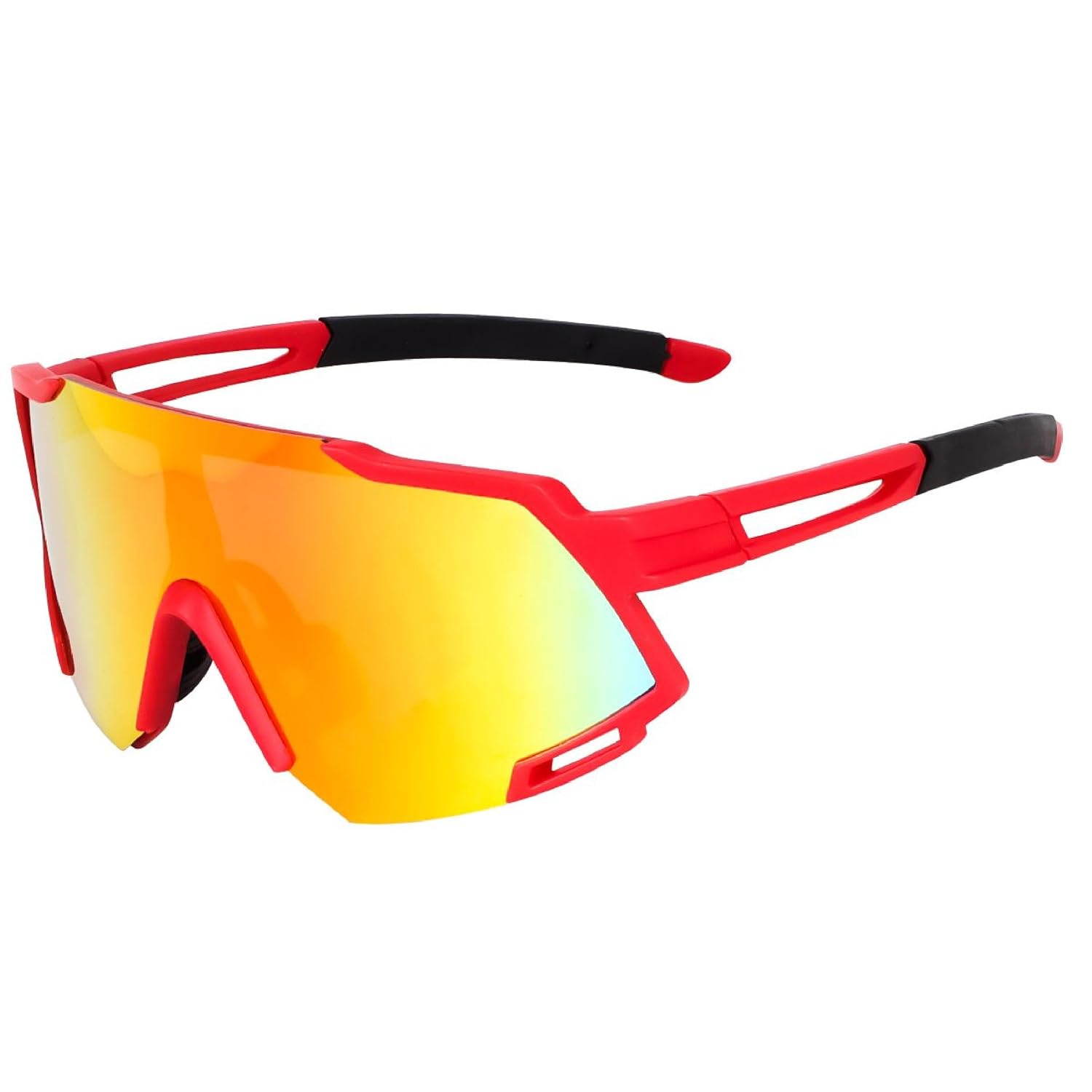 Black Jones Polarized Sports Sunglasses for Men Women,Cricket Driving Fishing Cycling Mountain Bike Sunglasses UV400 Prote...