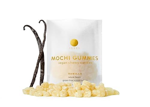 ISSEI Mochi Gummies - Caramelos masticables veganos sin gluten, veganos (vainilla, 1.76 onzas) disponible en Yaxa Venezuela