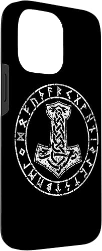 Vista 54 de Funda para iPhone 14 Mjolnir Thor Hammer Viking Norse Mythology