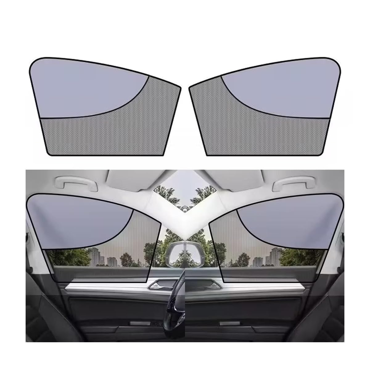 VAPORVERSE 2 Pcs Car Window Shades for VW Passat (B8) Sedan 2014-2024