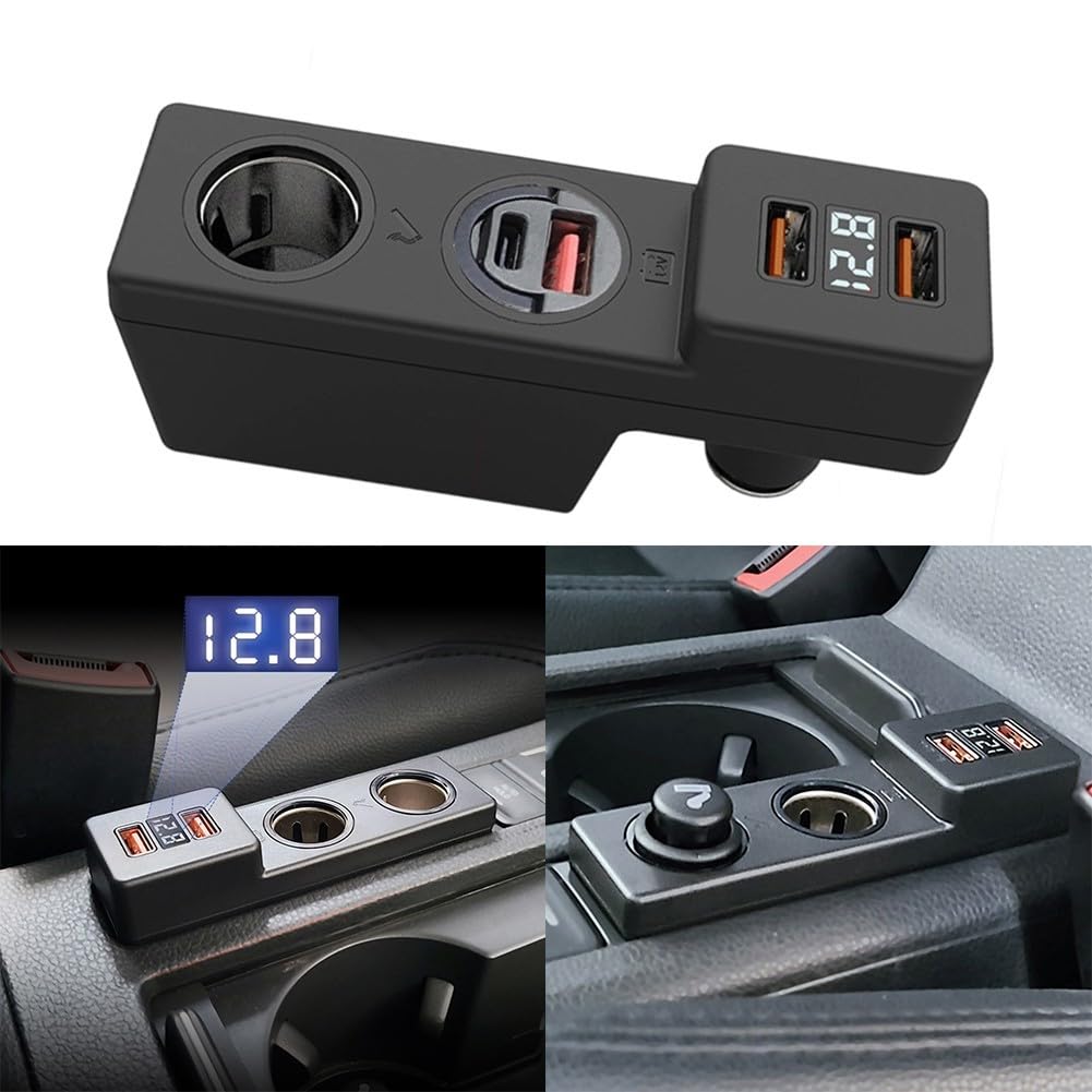 Per Golf 7 Per Golf 7.5 Dedicato USB Caricabatteria Da Auto con Display A LED Che Mostra Carica e Riposo Tensione Della Batteria (3A1C)