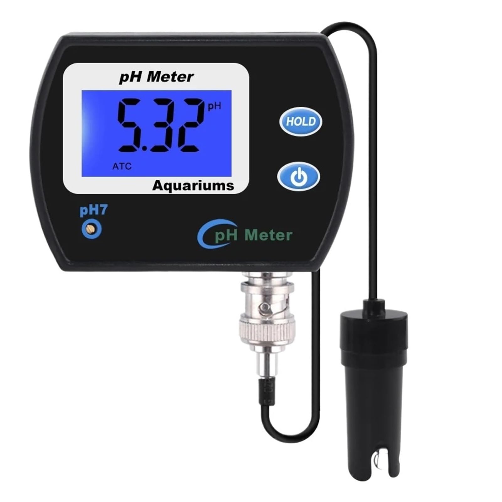Jhxhfjxz One Color Accurate Ph Meter For Aquarium Multi-Parameter Water Quality Monitor Online Ph Monitor Acidometer Versatile Usage