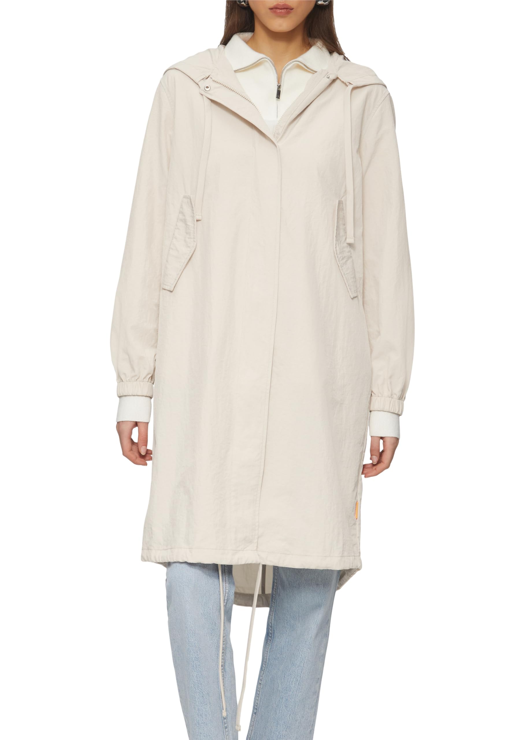 QS Damen 2155188 Outdoor-Mantel, 9042_helles Beige, L EU