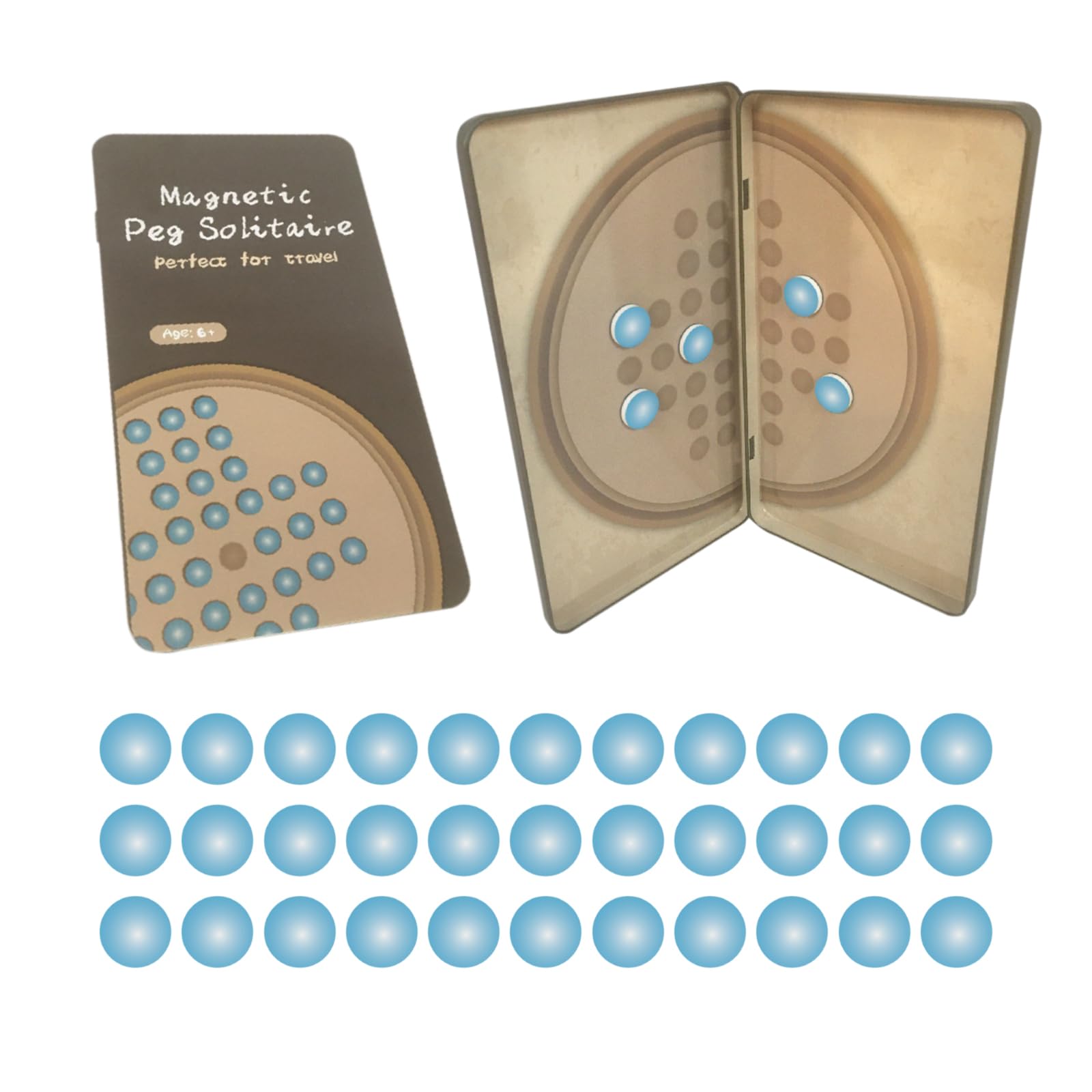 Andux Magnetic Classic Board Games Portable Lightweight Travel Size Chess Games THYX-02 (Kongming Chess)