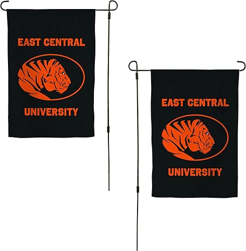 Miniatura 1 de Bandera de jardín de la Universidad Central Oriental ECOK Tigers Banner 100% poliéster (diseño A)