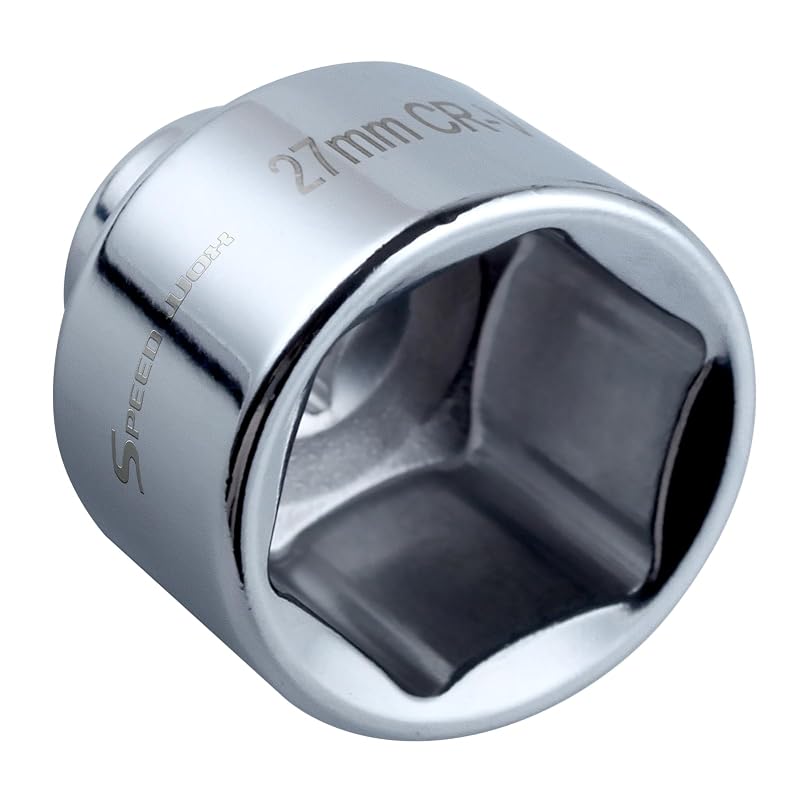 Soquete para Filtro de Óleo 27 mm SPEEDWOX, Perfil Baixo, Encaixe 3/8 pol., 6 Pontos, OFS27-1673-FBA