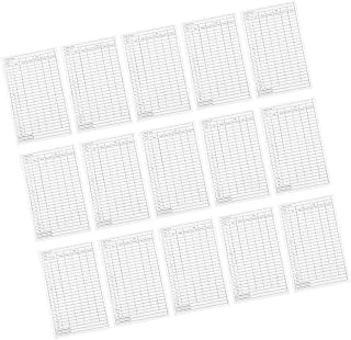 15Pcs Golf Score Tracking for Accurate Golf Scorekeeping Durable Coated Score Cards for Golf Club Members and Stats