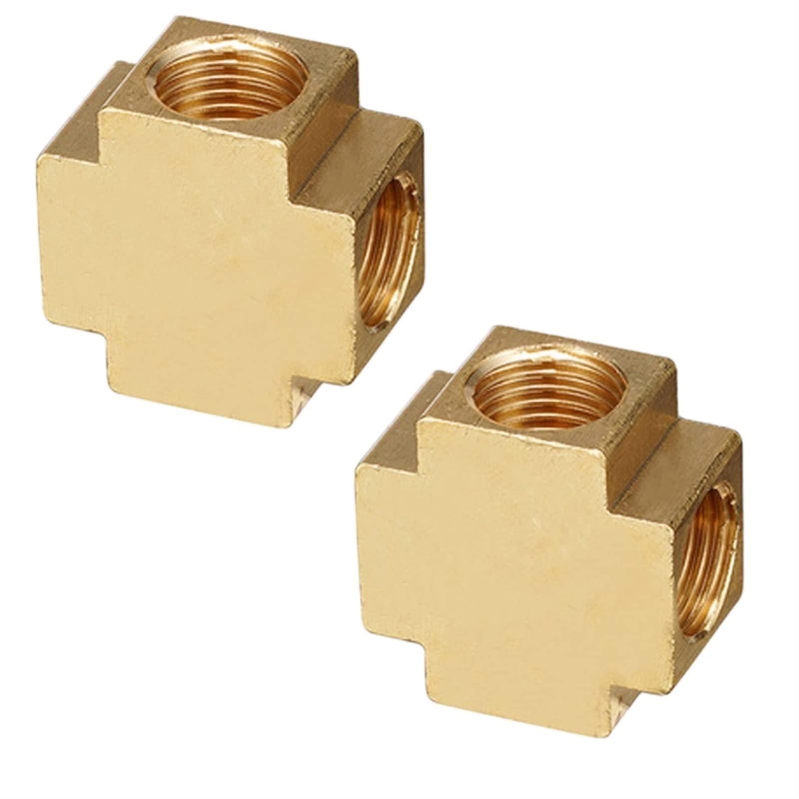 1PC Raccord De Tuyau En Laiton De Plomberie Pneumatique Filetage Mâle/femelle 1/8quot; 1/4" 3/8