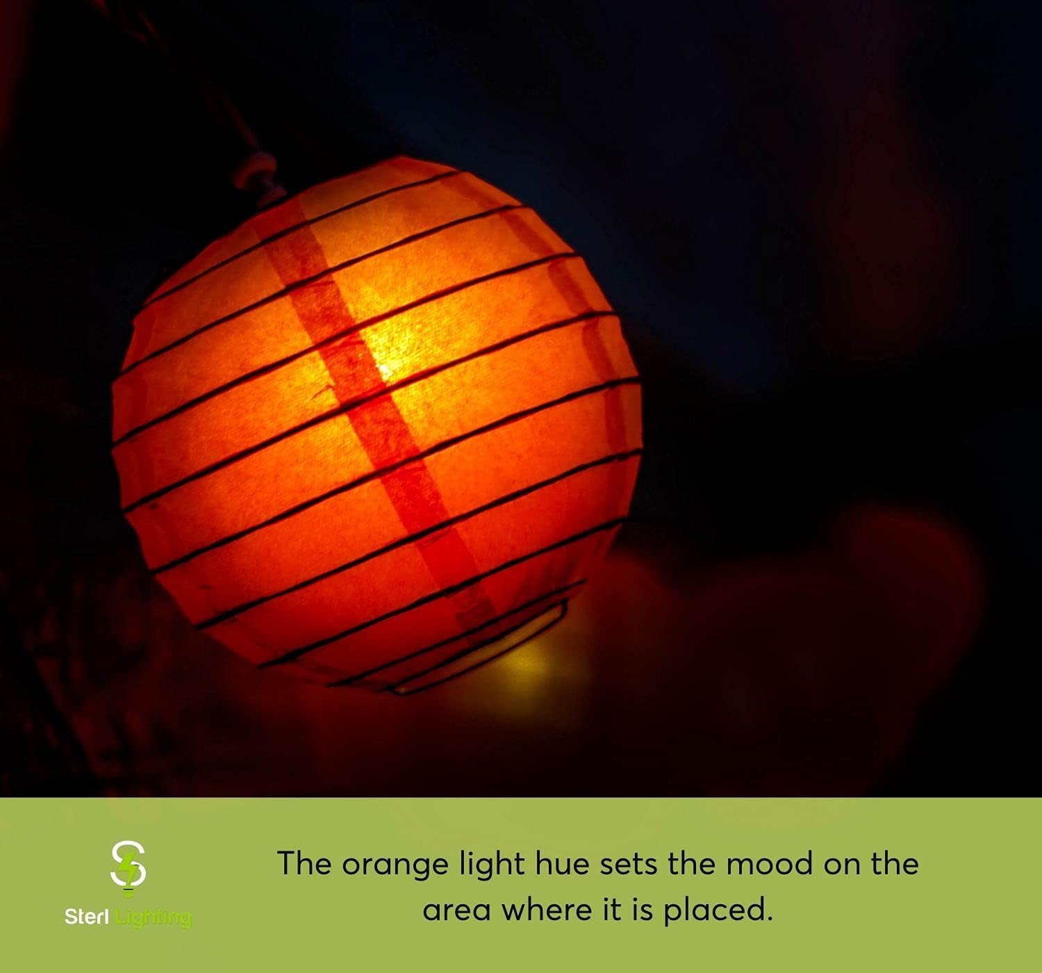 Sterl Lighting – 40 Watt Colored A19 E26 Base Standard for Halloween/Christmas Indoor or Outdoor Incandescent Light Bulbs Decorative Party Appliances 120V 4.09 Inch 90Lm Ceramic Soft Orange – 4 Pack