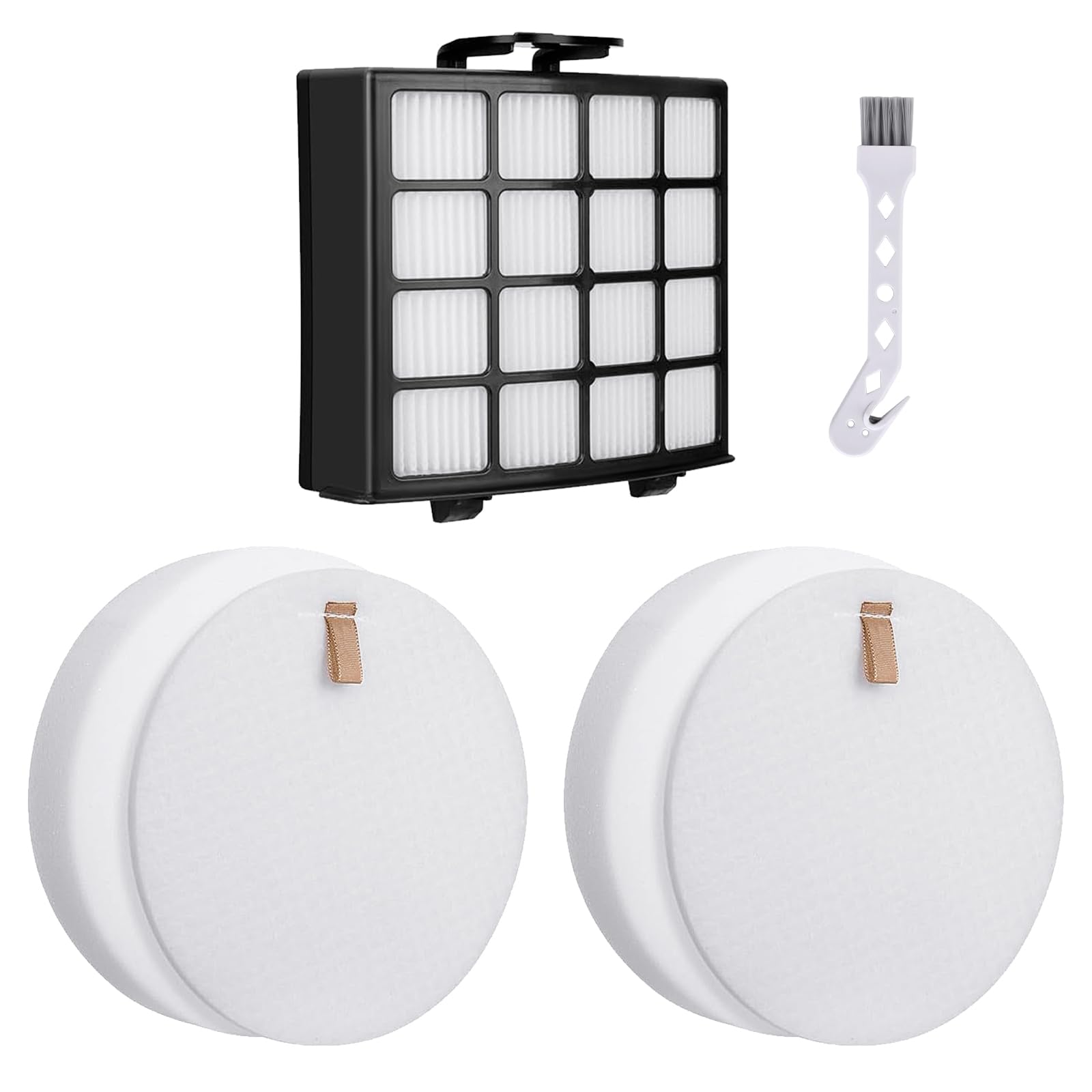 PZ1000UKT Replacement Filters for Shark XL Anti Hair Wrap Upright Vacuum Cleaner Hoover PZ1000 PZ1000UK PZ1000UKT, 1* Hepa Filter, 2 * Foam & Felt Filter