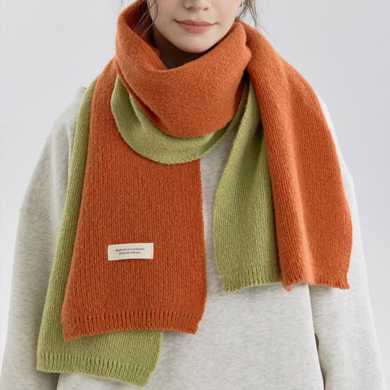 Scarf 2 Piezas De Bufanda Plana De Moda Suave Y Gruesa Para Hombres Y Mujeres De Color Sólido De Otoño E Invierno