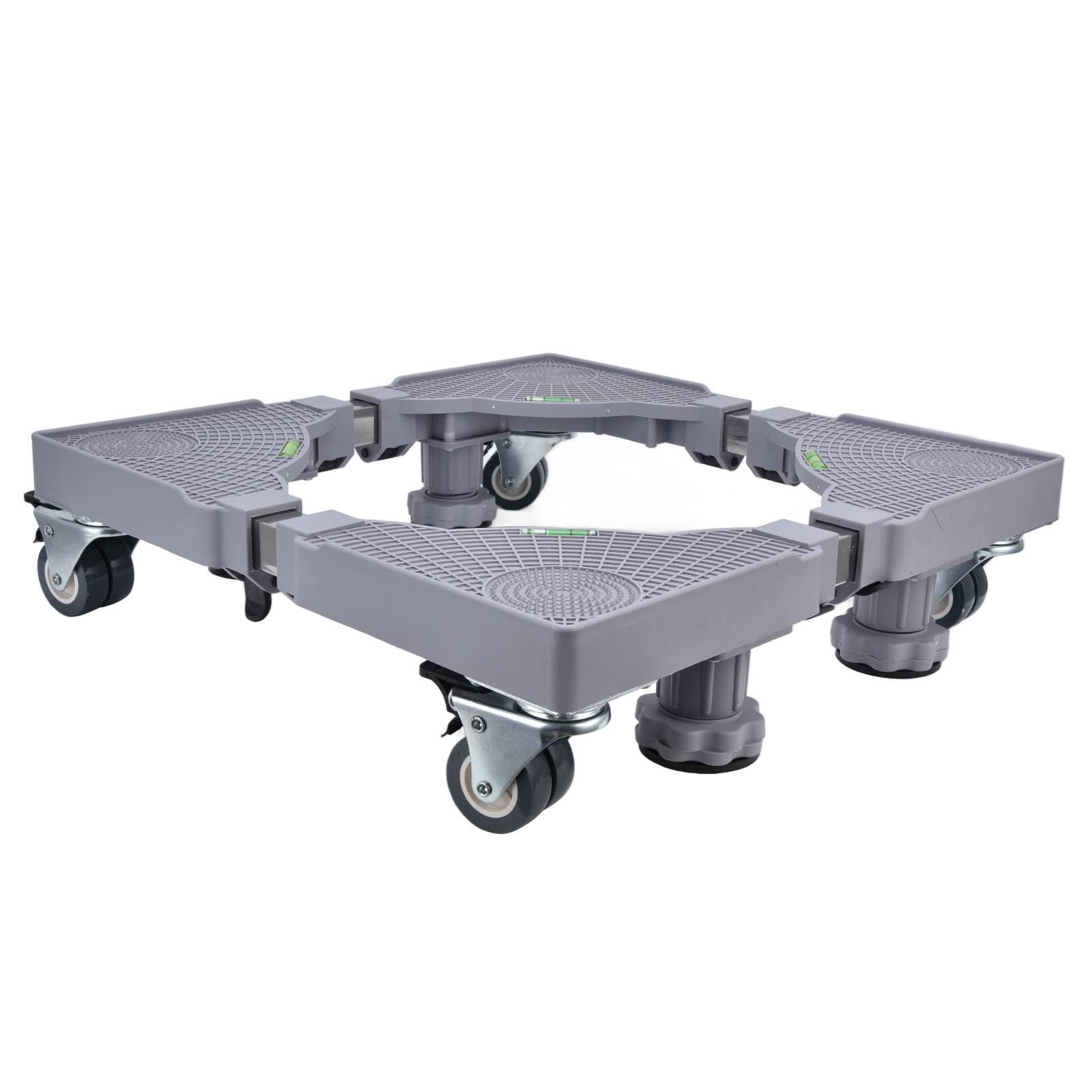 Base para Lavadora, Rodillo Ajustable Multifuncional, Soporte Bloqueable, Fácil de Mover, Antivibración para Lavandería, Plástico ABS, 42-60cm