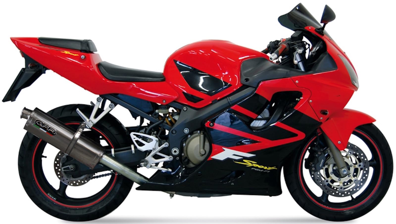 tubo de escape completo gpr homologado catalizado acero trioval, db-killer incluido, cat.98.tri compatible con honda cbr 600 f - sport 2001 2002 2003 2004 2005 2006 mototopgun