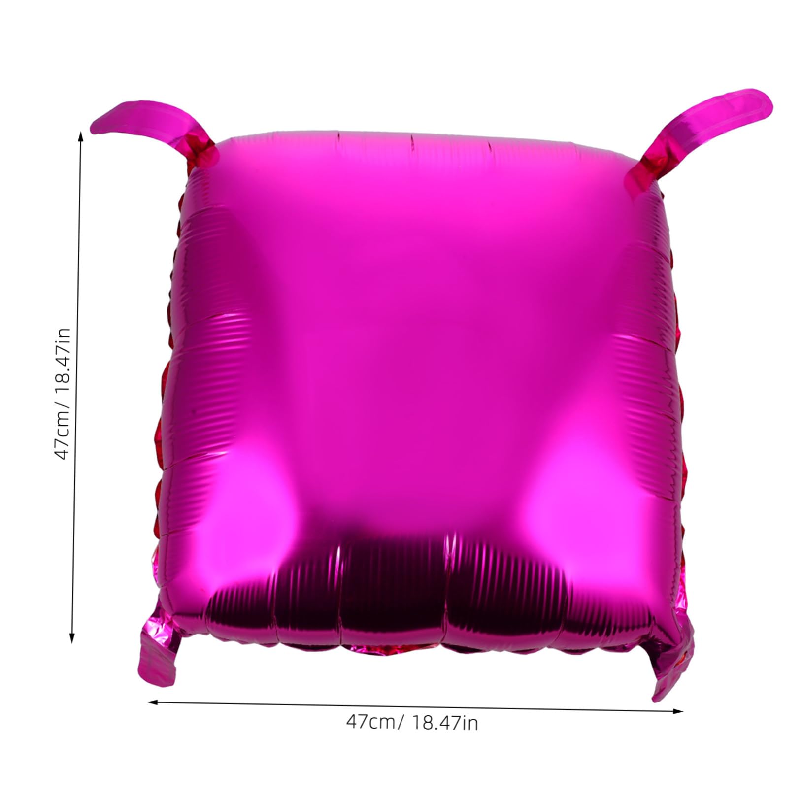 Palloncini in Foil Quadrati 50Pezzi in Alluminio, Atmosfera Natalizia
