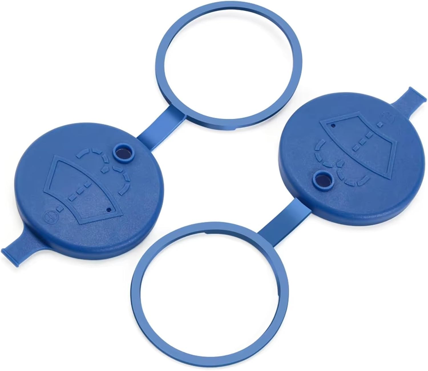 Car Washer Bottle Cap, for Qashqai J11 J10, for X-Trail T32, for Juke, for Leaf 2Pcs Windshield Wiper Washer Fluid Reservoir Lid Cover Tank Bottle Pot Cap