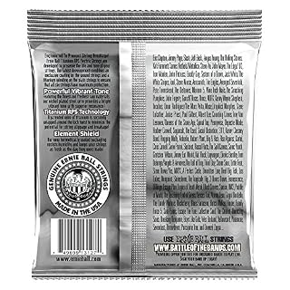 Ernie Ball Beefy Slinky Cordes avec revêtement en titane RPS, pour guitare électrique, calibre 11-54 - Les Beatles, Paul McCartney, John Lennon, RIngo Starr, George Harrison Ernie Ball Beefy Slinky Cordes avec revêtement en titane RPS, pour guitare électrique, calibre 11-54 – Image 6