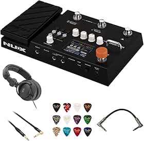 Nux Pedaleira Multiefeitos MG-400, para Guitarra, USB, Tela LCD 2.8", Impulse Response, Interface de Áudio