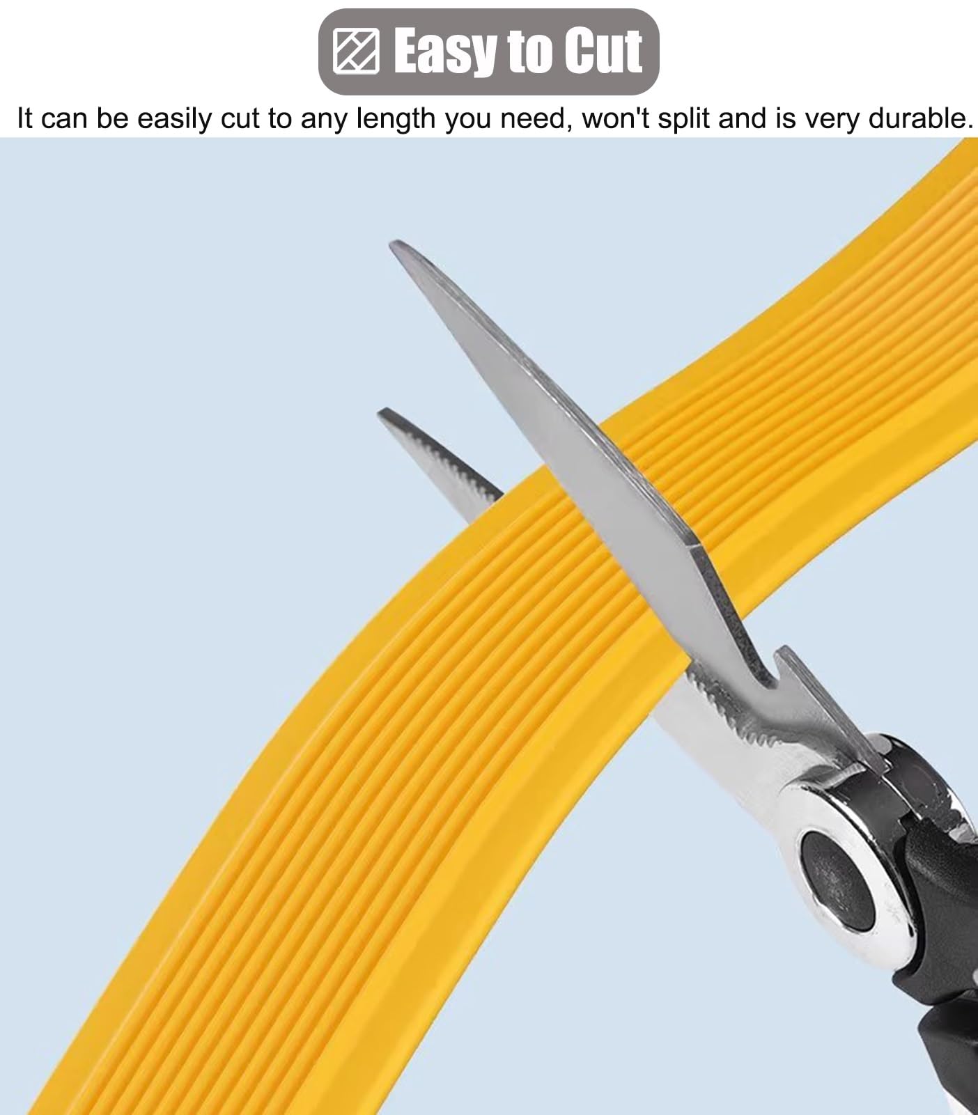 5M elastyczne wykończenie ir Ed z klejem żółte 100 mm (4") profil trat do laminatu Flo Indoor ir Safe Strip i łatwy do włożenia