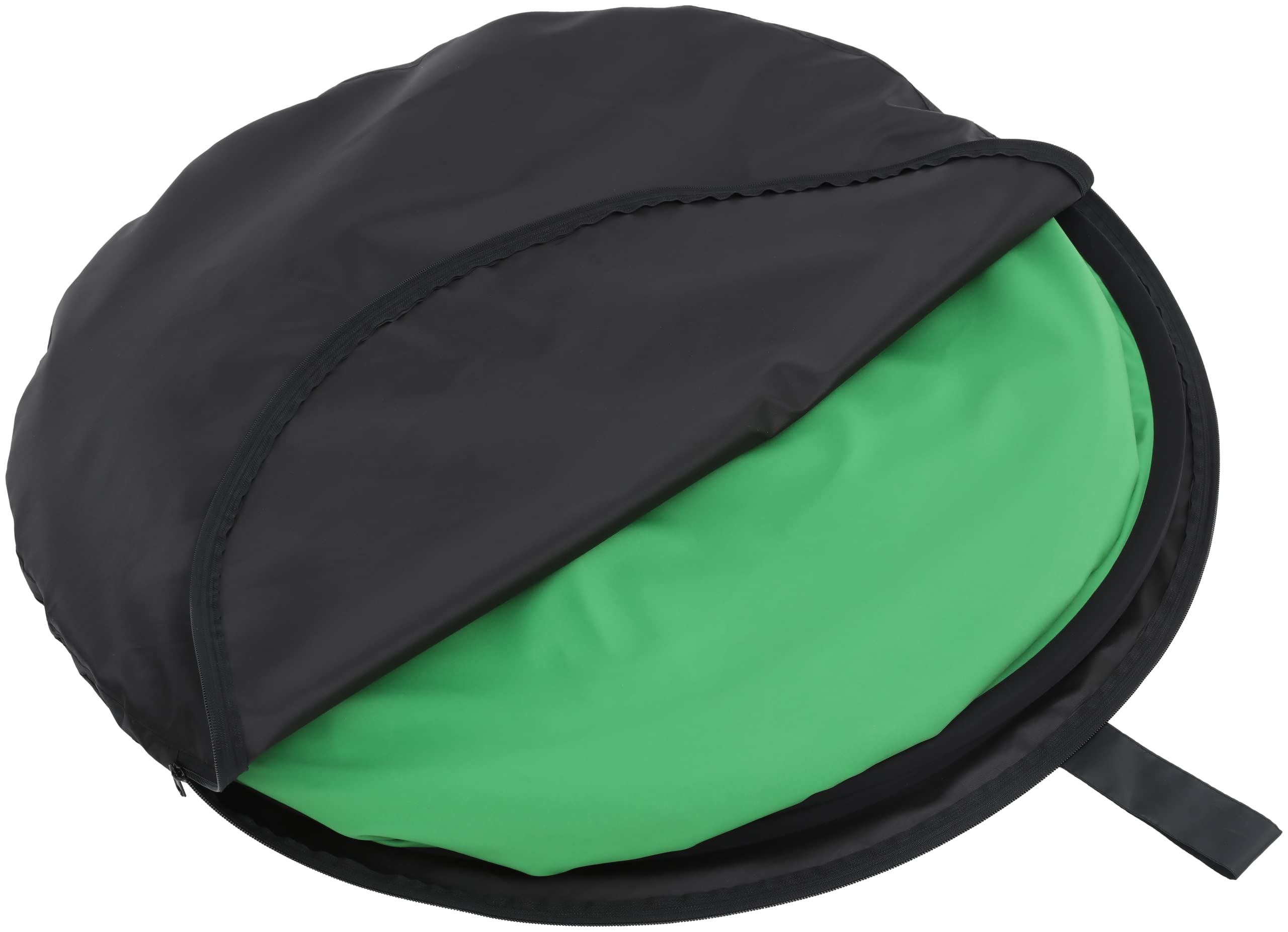 Rollei Sfondo pieghevole con dimensioni ridotte in blu/verde, ideale per stare in piedi liberi in 1,5 x 2 metri, pieghevole fino a un diametro di 70 cm.