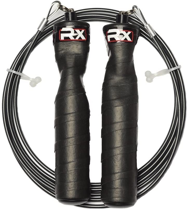 Jump Rope - Black Ops Ergonomic Handles with Trans Black Cable Buff 3.4 | Jump Smart Weighted Speed Rope for Sports & Fitness, MMA, HIIT, Cardio Workout