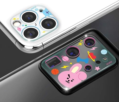 BT21 Camera Lens Protector Compatible with iPhone 14 Pro 14 Pro Max HD Clear Tempered Glass Back Cover Ultra-Thin Easy Installation COOKY