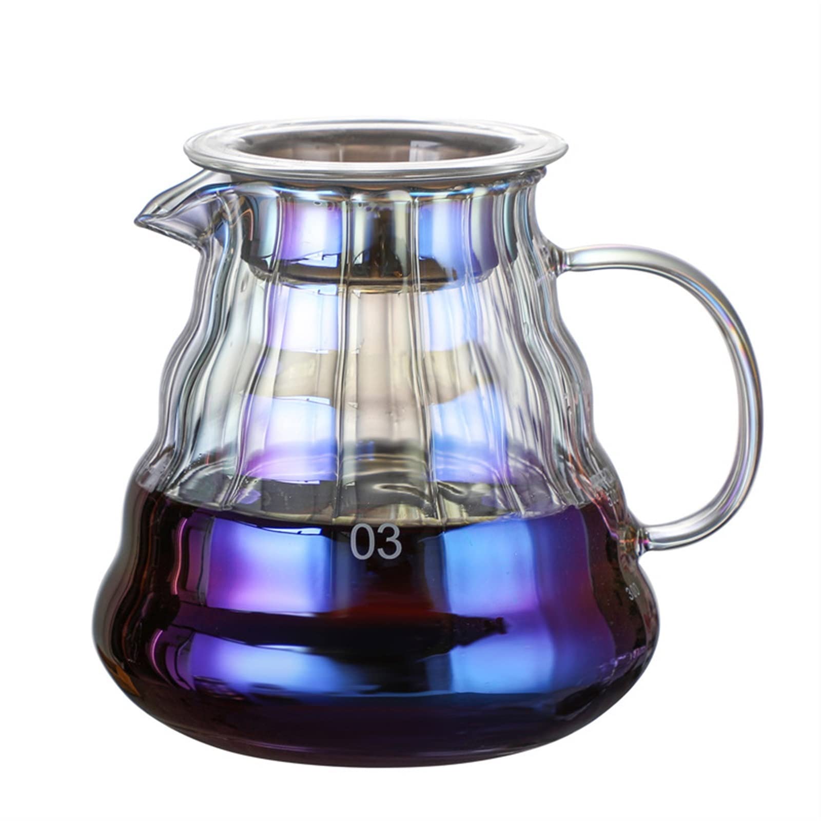 Cafetera de vidrio de repuesto resistente al calor para infusiones y té de flores