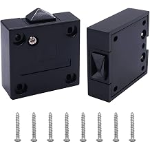 OSGC 2Pcs Black Wardrobe Touch Switch Cabinet Lamp Switch Normally Closed Automatic Door Touch Switch