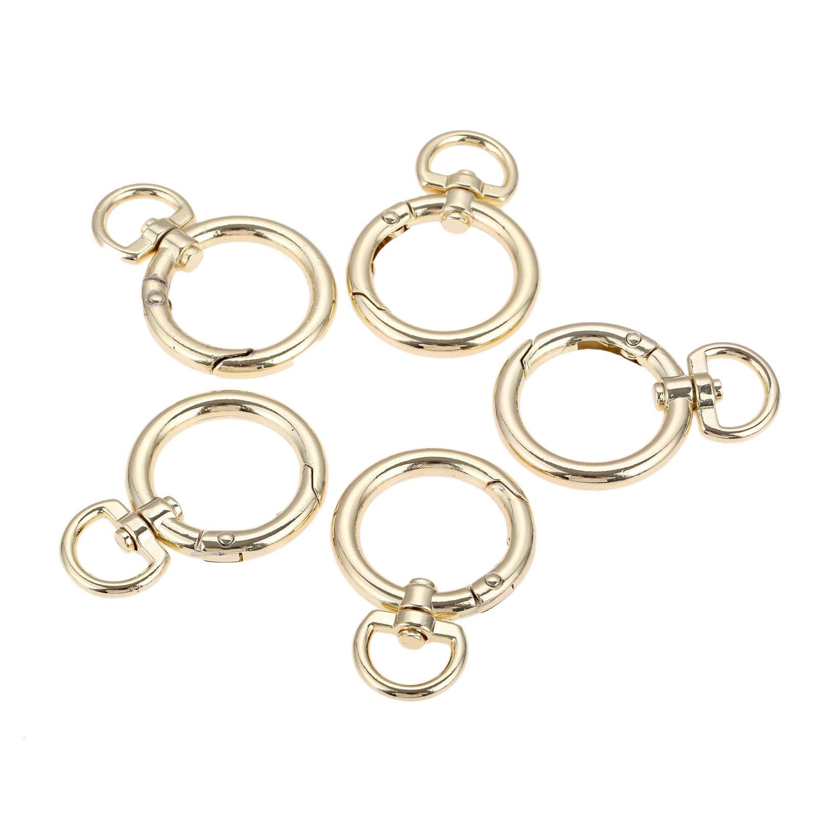 5/10 Stuks 16/20/25/32/38 Mm O Lente Ring for Tas riem Handtas Handvat Gesp Sluiting Halsband Singels Clip Snap Diy Accessoires (Color : Bronze, Size : 10mm-10Pcs