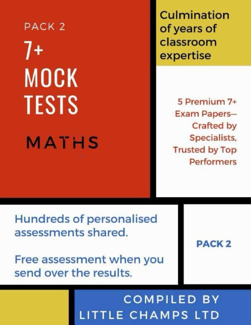 7+ Maths Mock Papers: Pack 2: Maths Mock Tests for 7+ (Year 3)