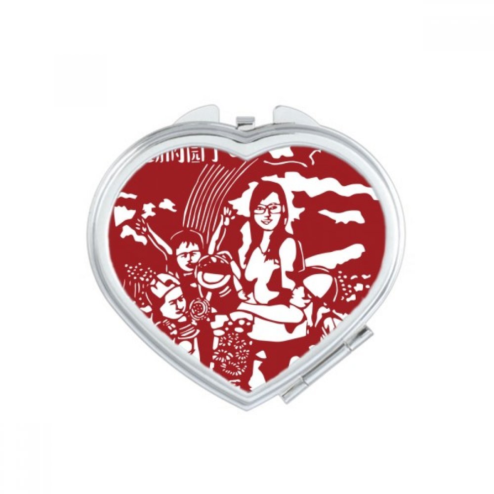 Miroir de maquillage Journée des Enseignants Chine Massicot petit cadeau mignon fait main