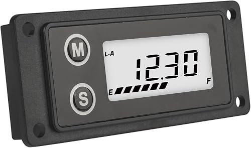 Runleader RL-BI609B Battery Power Meter, DC12V to 24V, Low Battery Reminder & Wa