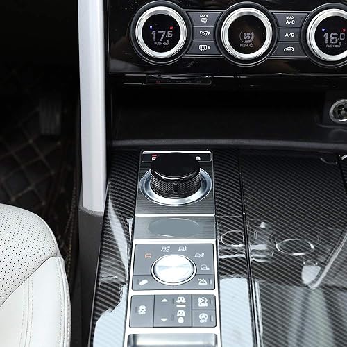 Miniatura 5 de CHEYA Pomo de palanca de cambios de aleación de zinc negro y rojo de repuesto para Land Rover Discovery Sport Discovery 4 LR4 LR5 L462 Range Rover