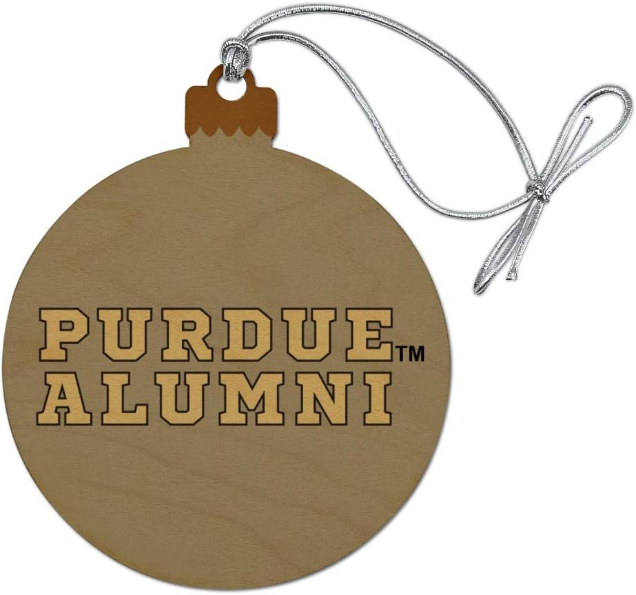 GRAPHICS & MORE Purdue University Boilermakers Alumn Wood Christmas Tree Holiday Ornament