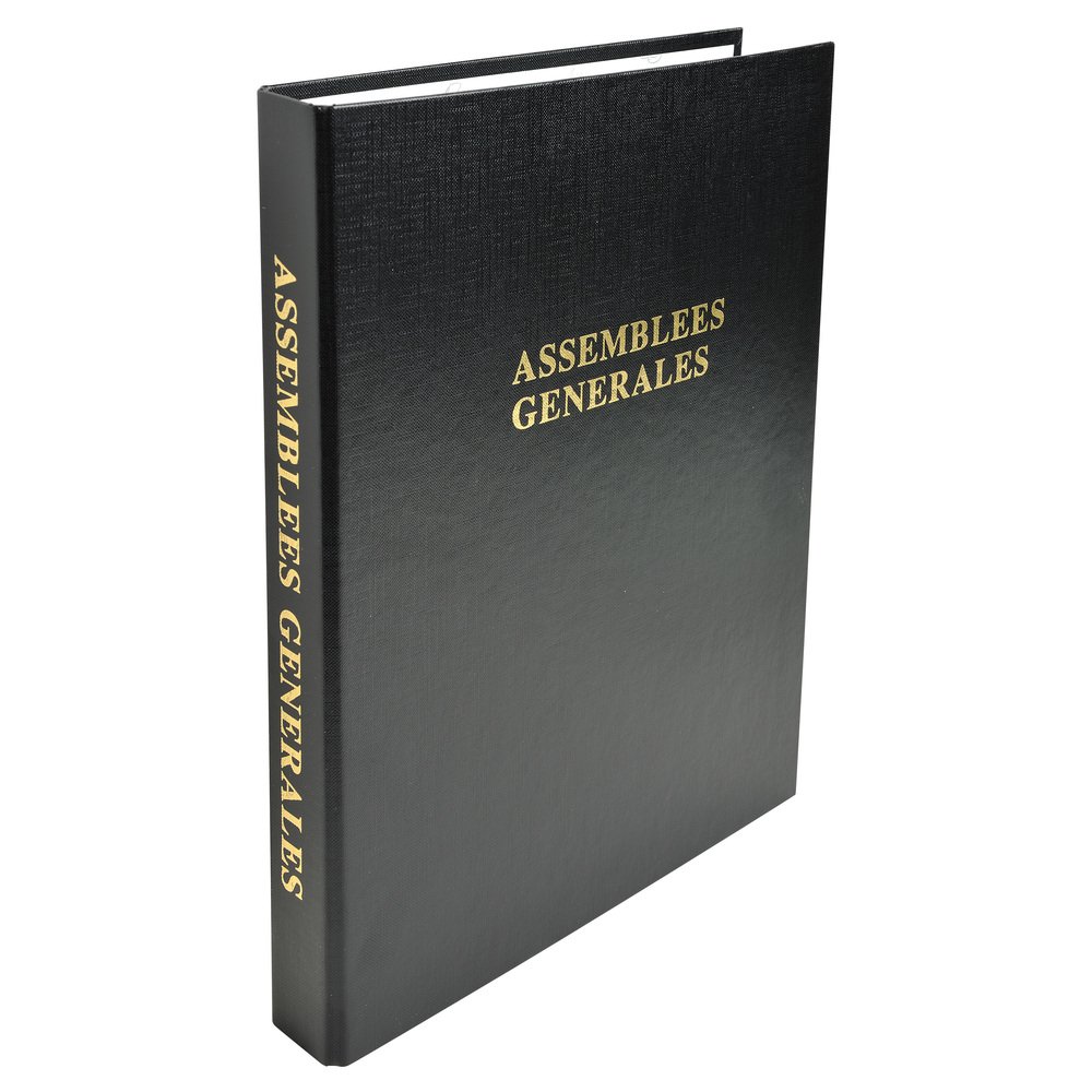 Reliure registre 29,7x21cm 4 anneaux avec recharge (5419e) - deliberations assemblees generales