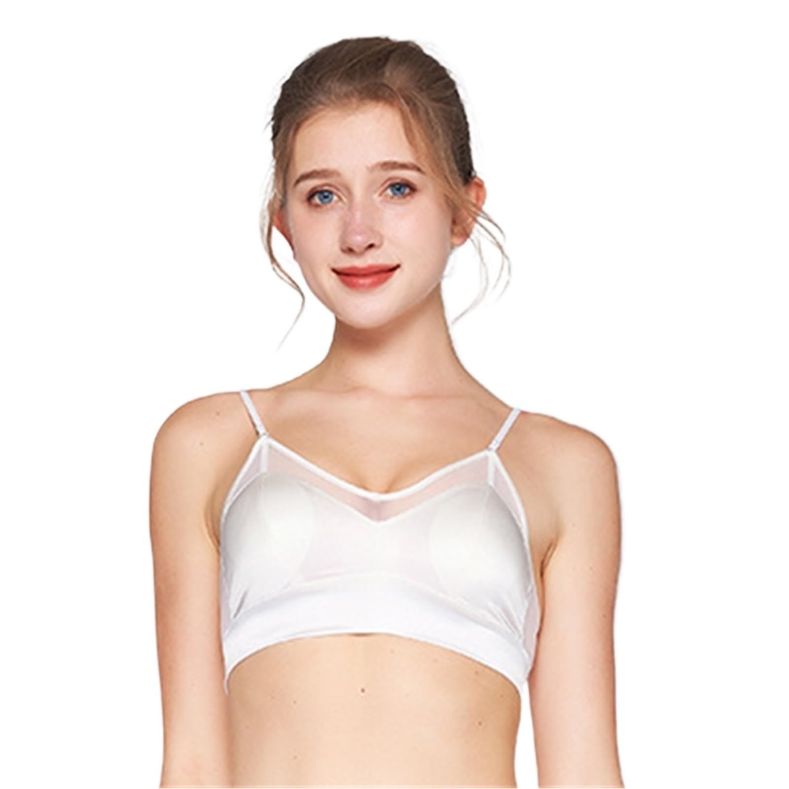Reggiseni Donna Reggiseni Reggiseno Senza Ferretto Da Donna, Vestibilità Comoda, Reggiseno A Reggicalze, Triangolo, Biancheria Intima Estiva Sottile Palestra Donna Reggiseni da Donna